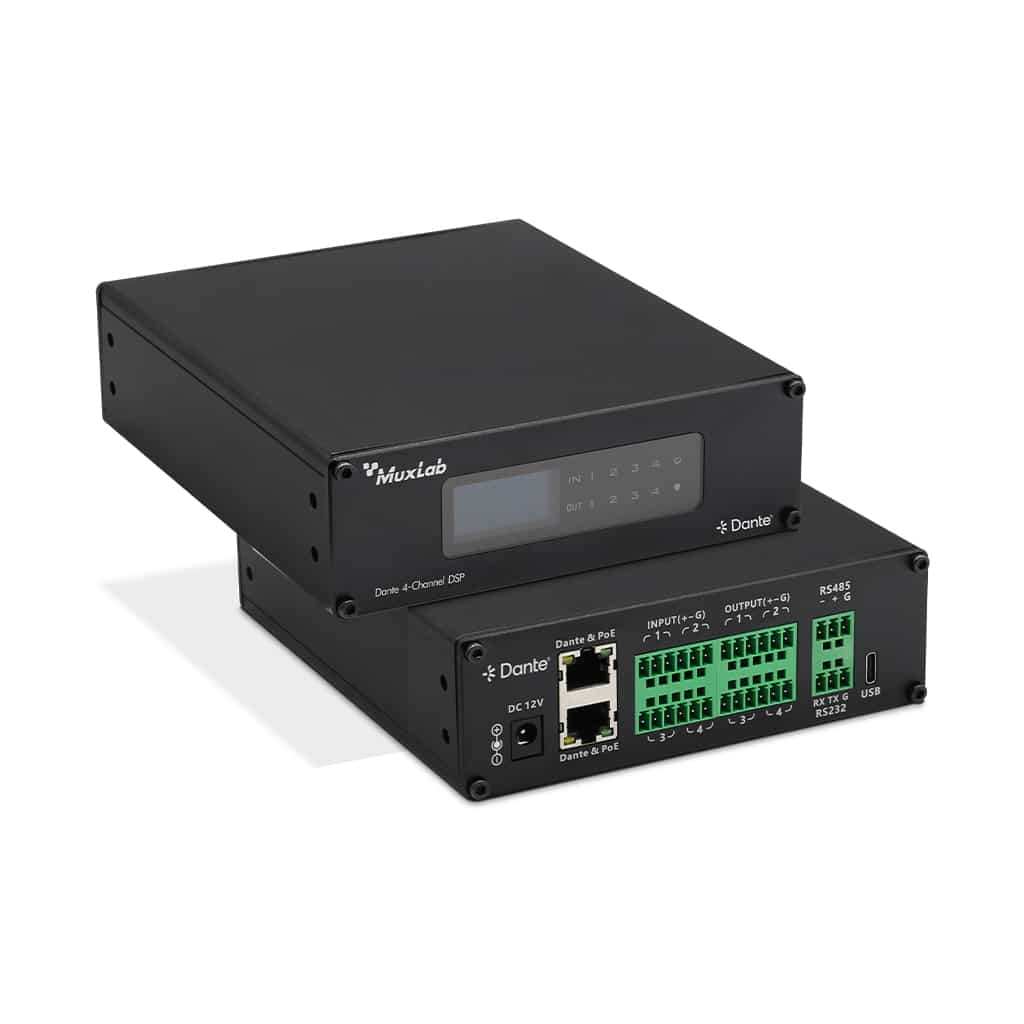 MuxLab Dante 4-Channel Audio DSP